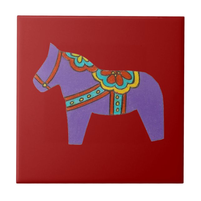 Azulejo de Cavalo Roxo (Frente)