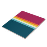 Azulejo de cerâmica<br><div class="desc">Contraste de faixa de safra de fundo. Padrão de faixa de surf do estilo retrô de verão.</div>