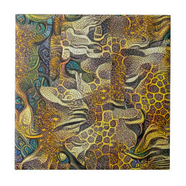 Azulejo de cerâmica Abstrato do Boho Style