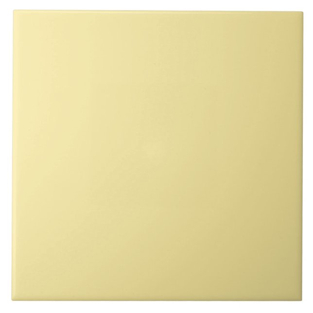 Azulejo de cerâmica amarela retrô. (Frente)