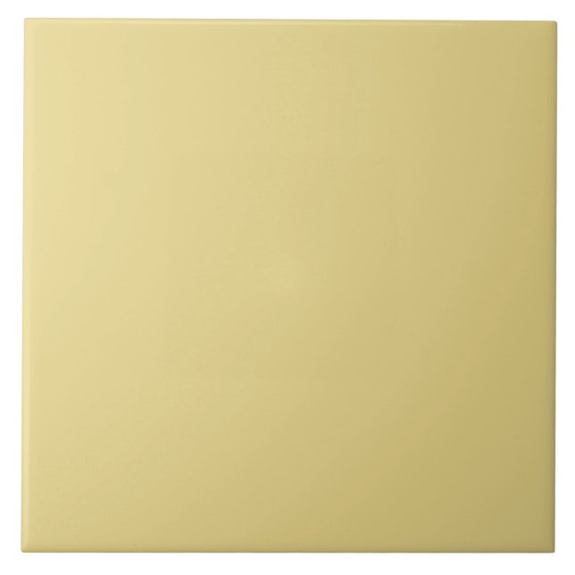 Azulejo De Cerâmica Amarelo Mudado. (Frente)