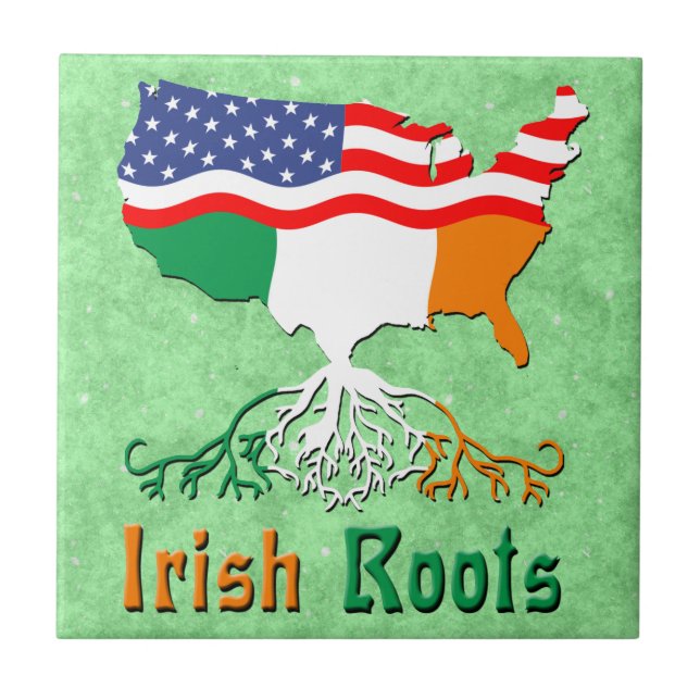 Azulejo de cerâmica American Irish Roots (Frente)