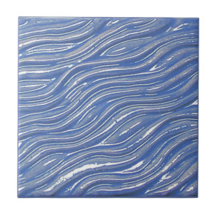 Azulejo de cerâmica, aspecto de água azul