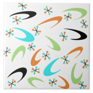 Azulejo de cerâmica atômica do século médio