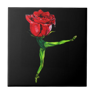 Azulejo de Cerâmica Bailarina Rosa