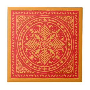 Azulejo de cerâmica Bandana Pattern-1