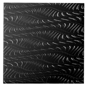Azulejo de cerâmica branco preto