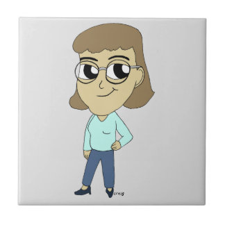 azulejo de cerâmica chibi