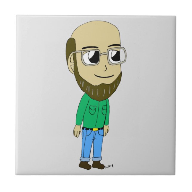 azulejo de cerâmica chibi (Frente)