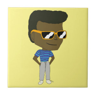 azulejo de cerâmica chibi
