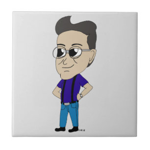 azulejo de cerâmica chibi