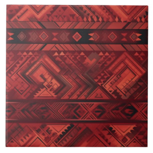 Azulejo de Cerâmica com Desenhos Sudoeste/Asteca/I
