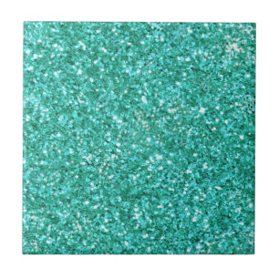 Azulejo de cerâmica com espumante teal