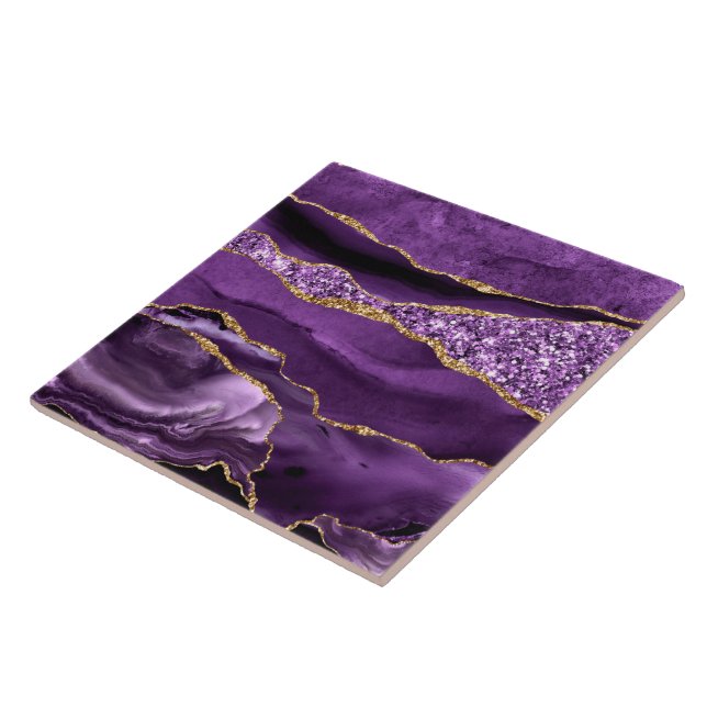 Azulejo de cerâmica com mármore Dourado roxo com b (Lateral)