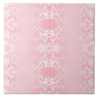 Azulejo de cerâmica com padrão abstrato rosa