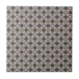 Azulejo de Cerâmica com Padrão de Mosaico Quadrado