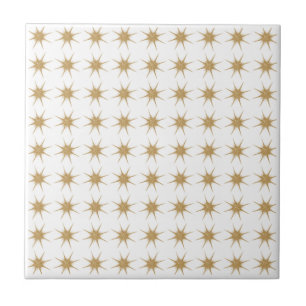 Azulejo de Cerâmica com Padrão de Pequena Estrela