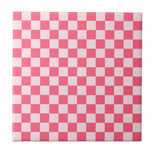 Azulejo de cerâmica com padrão xadrez verde ácido 