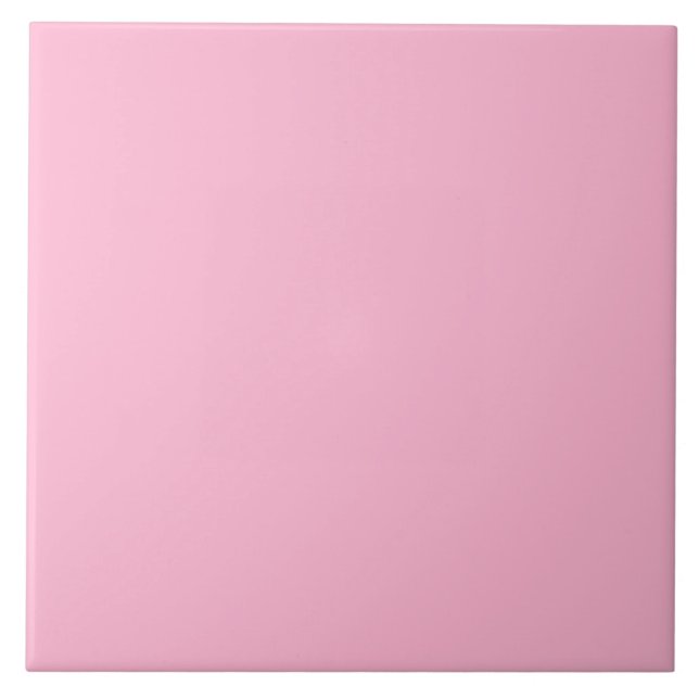 Azulejo de cerâmica cor-de-rosa doce. (Frente)