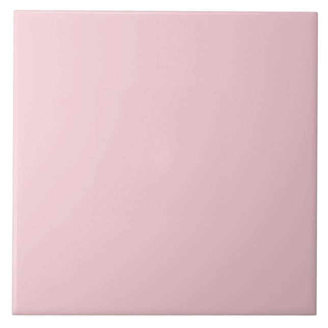 Azulejo de cerâmica cor-de-rosa pálido. (Frente)