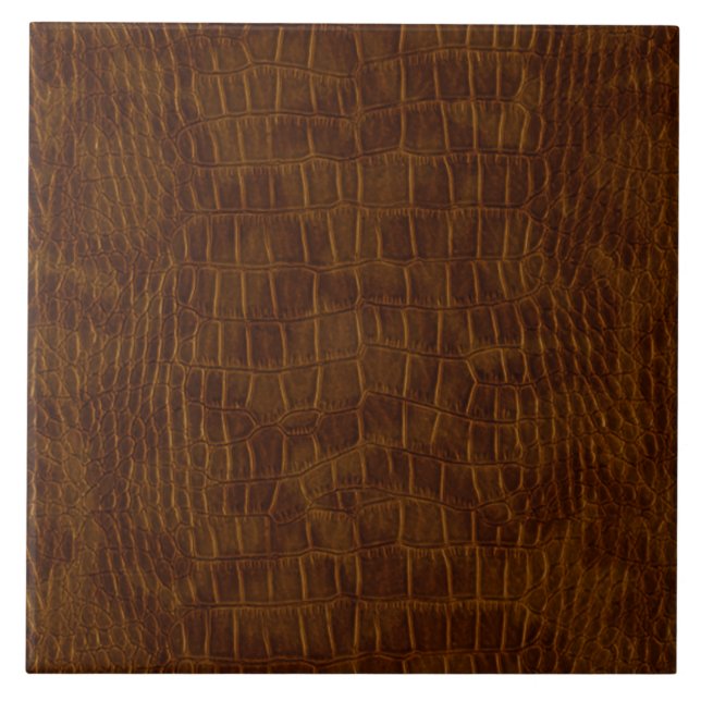 Azulejo de cerâmica crocodilo de grandes dimensões (Frente)