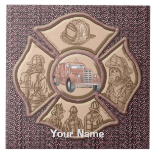 Azulejo de cerâmica Cross Rev Firefighter