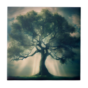 Azulejo de cerâmica da árvore da vida I