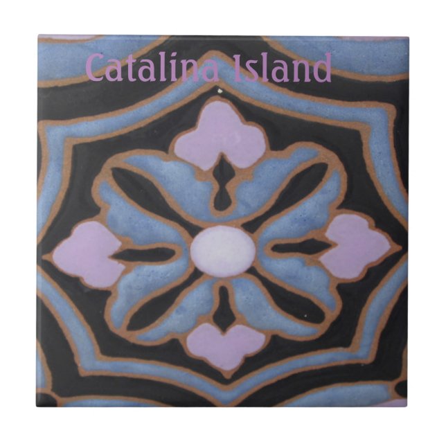 AZULEJO DE CERÂMICA DA ILHA CATALINA CORES CATALIN (Frente)