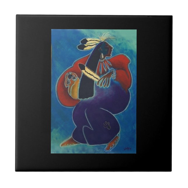 Azulejo de cerâmica da mãe (Frente)