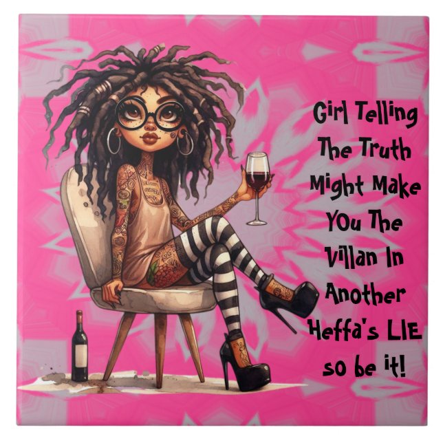 Azulejo De Cerâmica Da Verdade E Do Vinho (Frente)