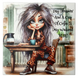 Azulejo De Cerâmica Da Web Weekend Para Café Quirk