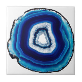 azulejo de cerâmica de agate azul