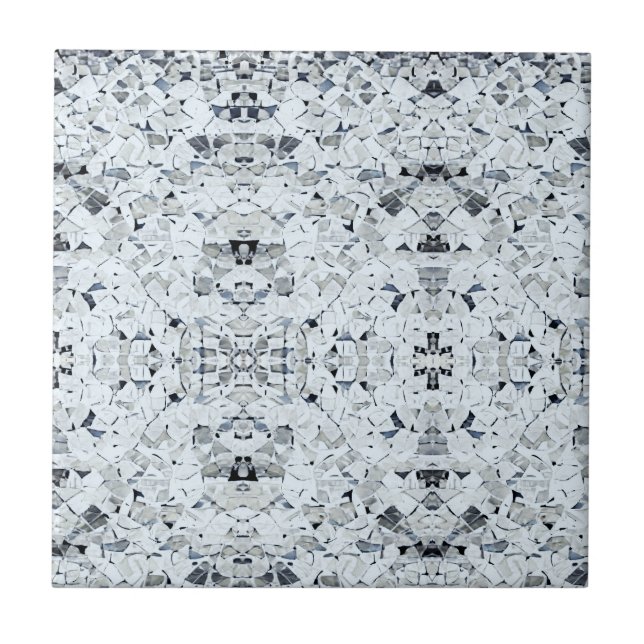 Azulejo de cerâmica de cinzas brancas, com entranh (Frente)