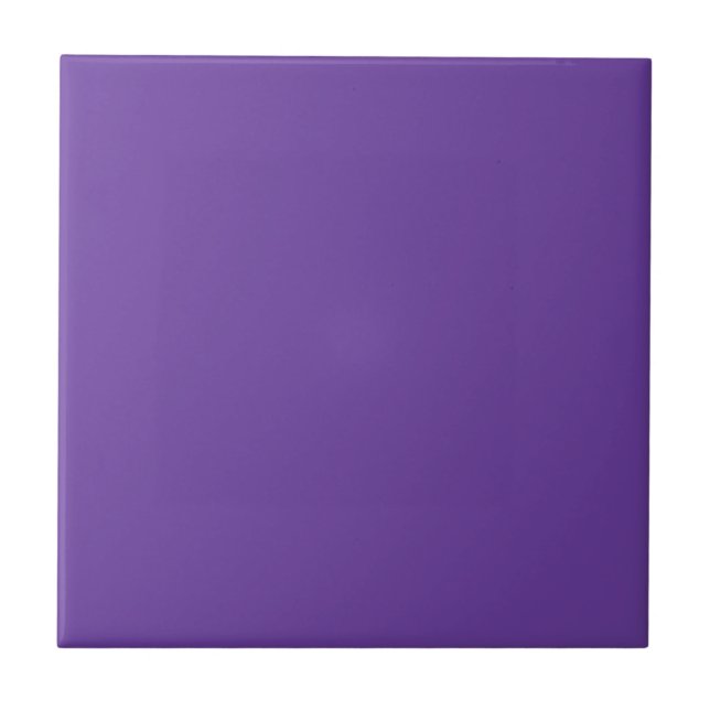Azulejo de cerâmica de cor sólida simples, roxo, r (Frente)