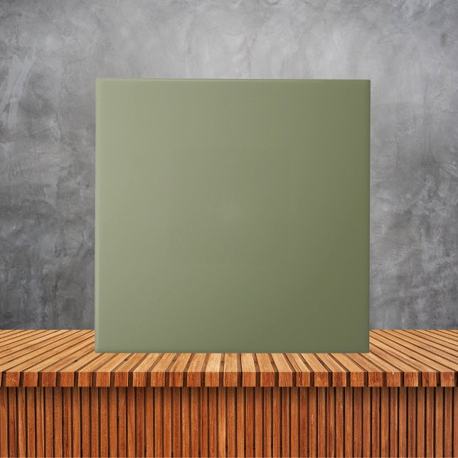 Azulejo de cerâmica de cor sólida simples verde mi (Criador carregado)