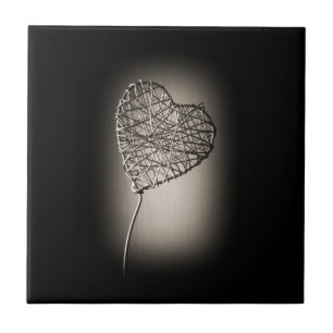 Azulejo de cerâmica de coração partido