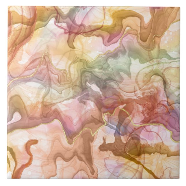 Azulejo de cerâmica de decoração doméstica com pad (Frente)