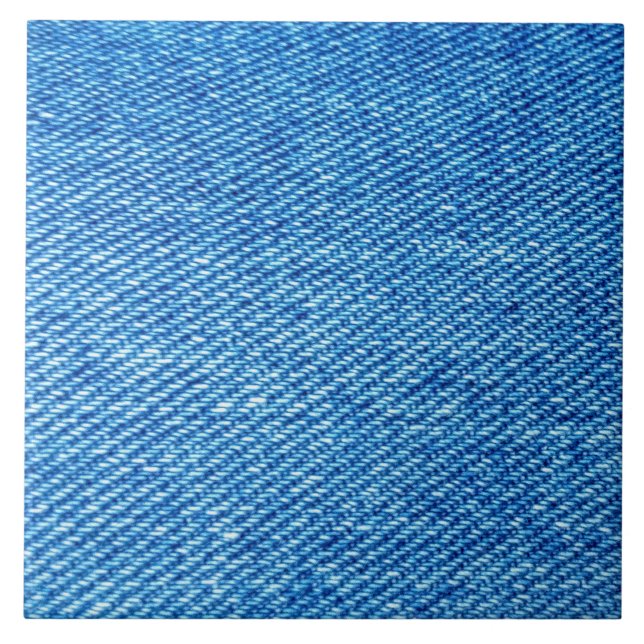 Azulejo de cerâmica de denim azul (Frente)