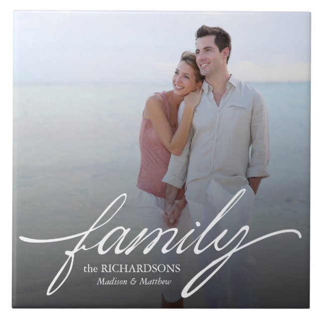 Azulejo de Cerâmica de Fotografias Personalizadas  (Frente)