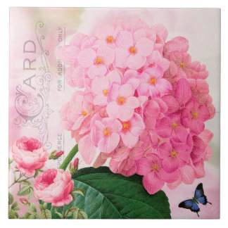 Azulejo de Cerâmica de Hortênsia Rosa