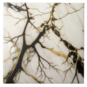 Azulejo de Cerâmica de Mármore Branco com Veias Pr