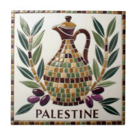AZULEJO de cerâmica de mosaico galhos de azeitonas