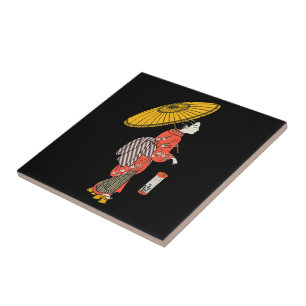 Azulejo de Cerâmica de Mulher Asiática