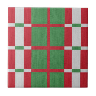 Azulejo de cerâmica de Natal listrado
