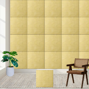 Azulejo de cerâmica de onda amarela abstrato