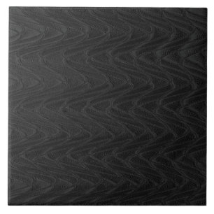Azulejo de cerâmica de onda decorativa preta