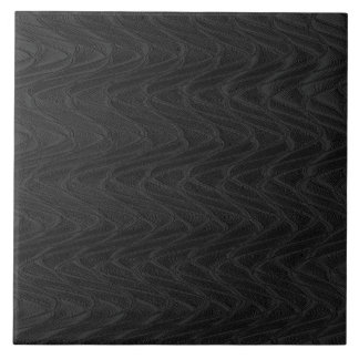 Azulejo de cerâmica de onda decorativa preta