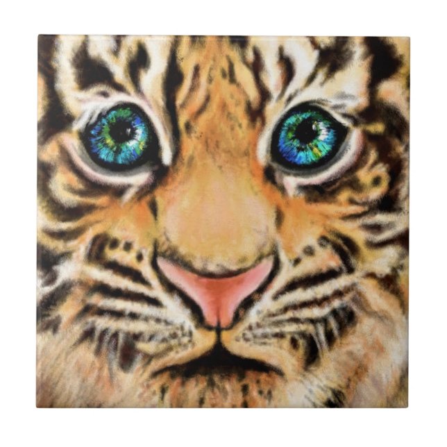 Azulejo de cerâmica de Tigre Cinto (Frente)