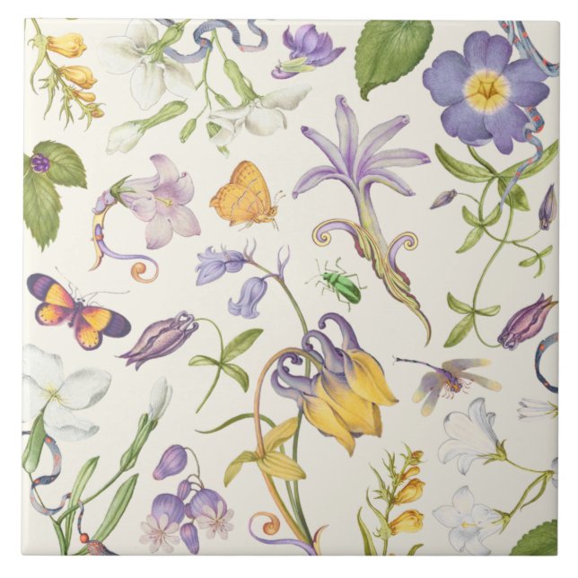 Azulejo de cerâmica de Vintage (Frente)