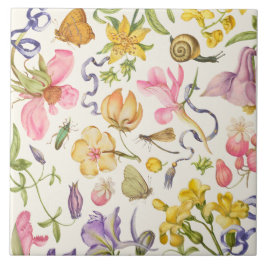 Azulejo de cerâmica de Vintage